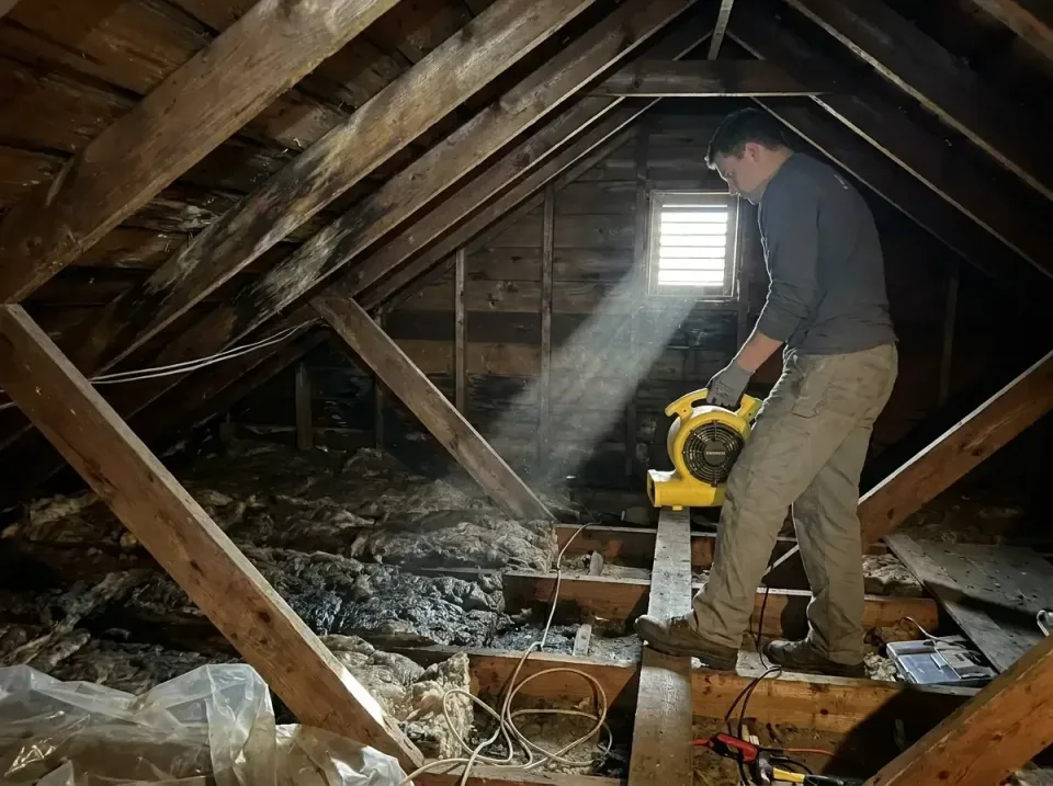 attic-water-damage-drying-proc-007 — frequently asked questions, Emergency Water Extraction & 24/7 Flood Response in Ridgefi…